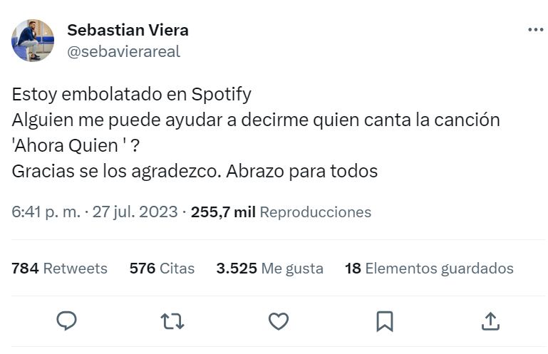 El trino de Sebastián Viera tras la caída del Junior