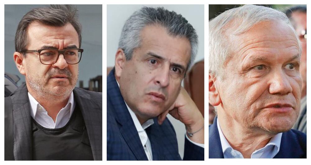 Olmedo López, Luis Fernando Velasco y Carlos Ramón González