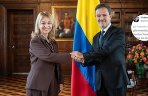 El canciller de Israel, Gideon Sa’ar, dio la bienvenida a Tania Gilinski como nueva embajadora de Colombia en ese país.