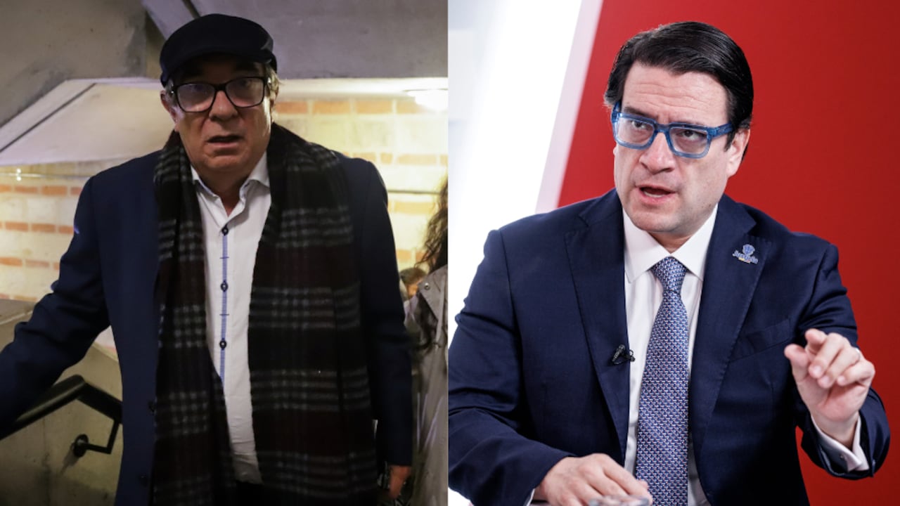 Rodrigo Londoño e Iván Cancino, ministro de Justicia.