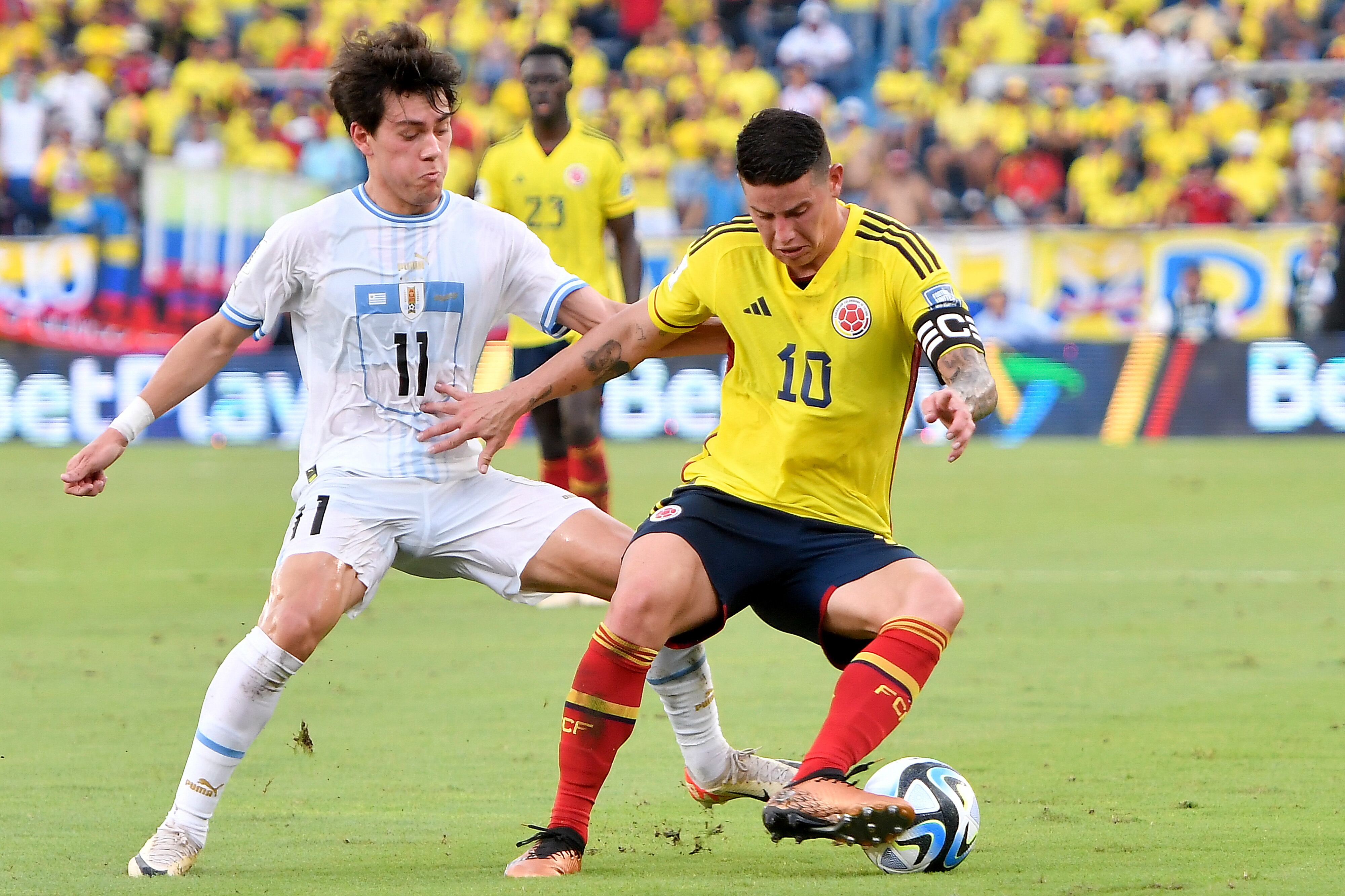 James Rodríguez fue titular con Colombia.