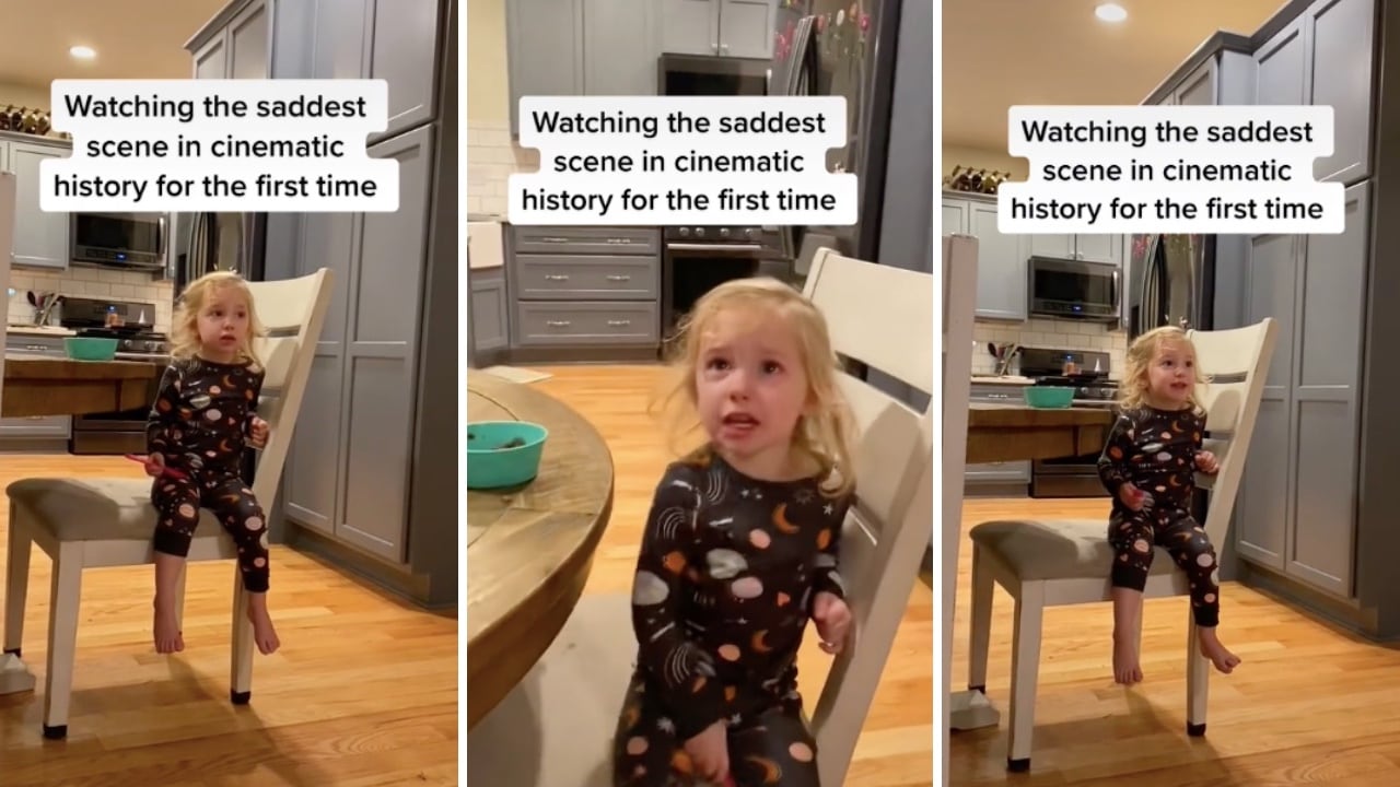 La niña que se volvió viral en TikTok por ver la escena del Rey Leon