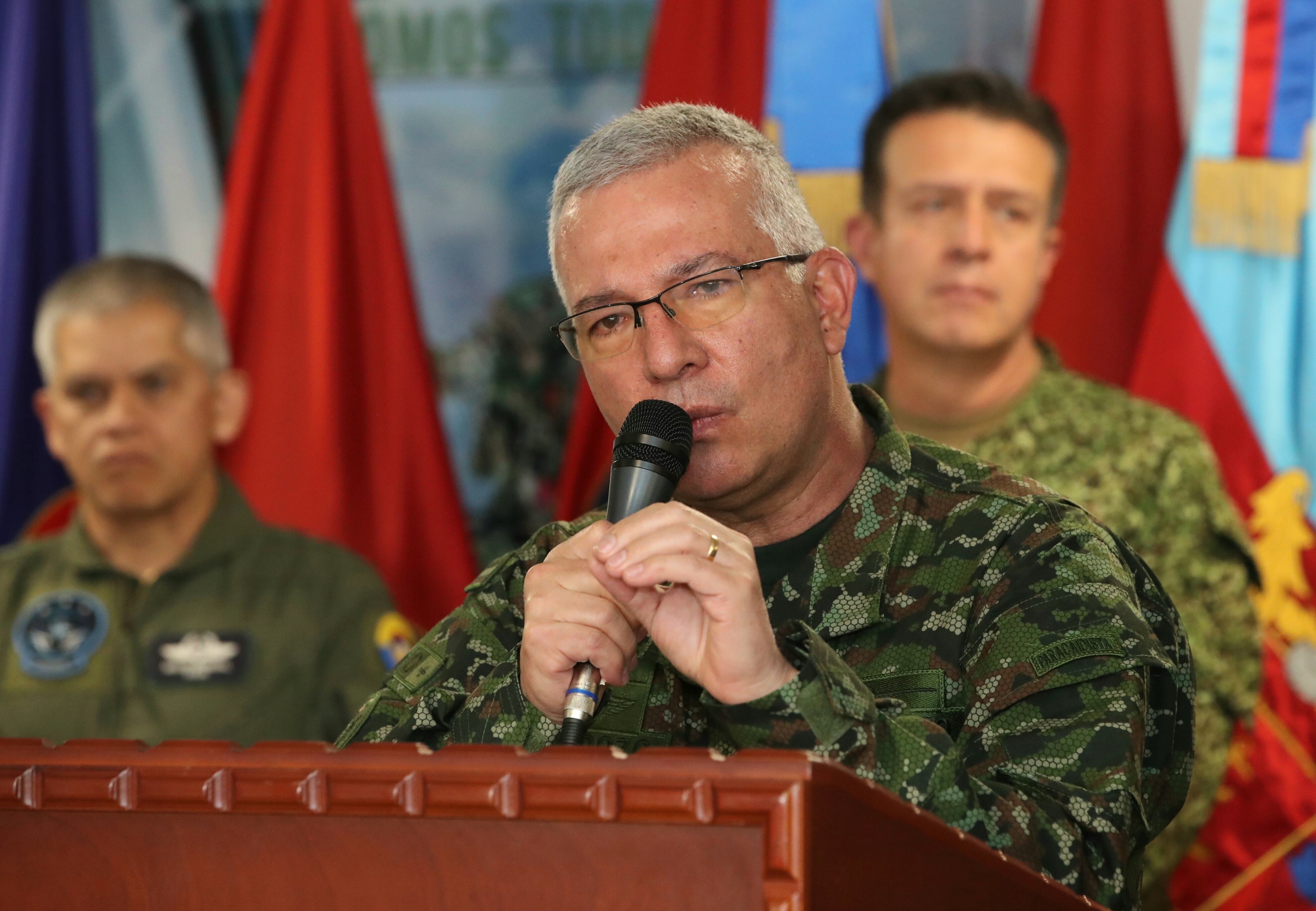 Rueda de prensa Comandante General de las Fuerzas Militares y la cúpula militar