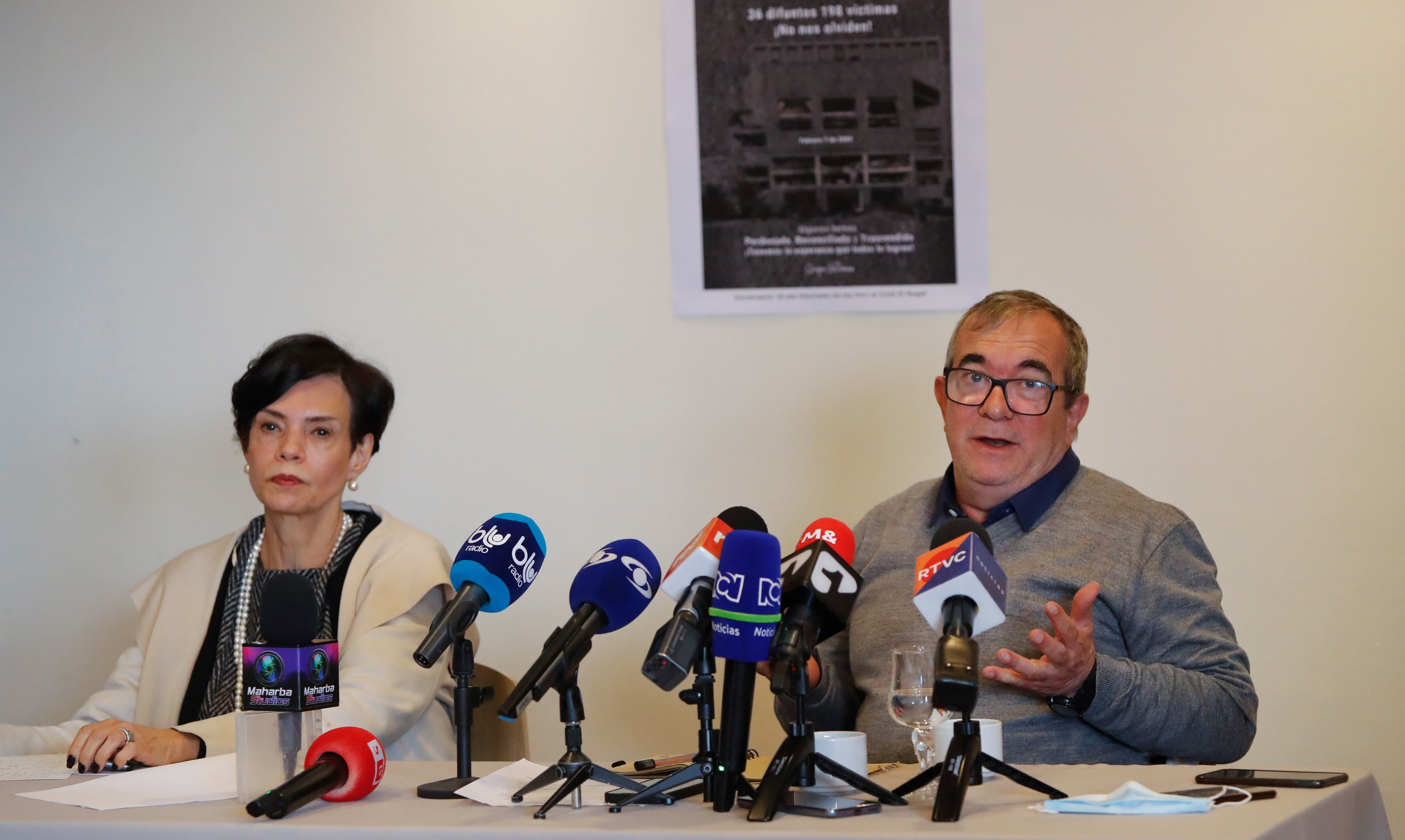 Bertha Lucía Fries
 Víctima atentado Farc El Nogal en rueda de prensa con Rodrigo Londoño después de 19 años del atentado
Bogota feb 7 del 2022
Foto Guillermo Torres Reina / Semana