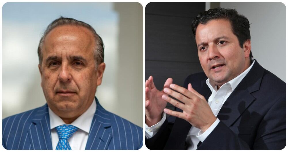 El ministro Guillermo Reyes y el senador David Luna.