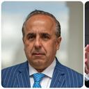 El ministro Guillermo Reyes y el senador David Luna.