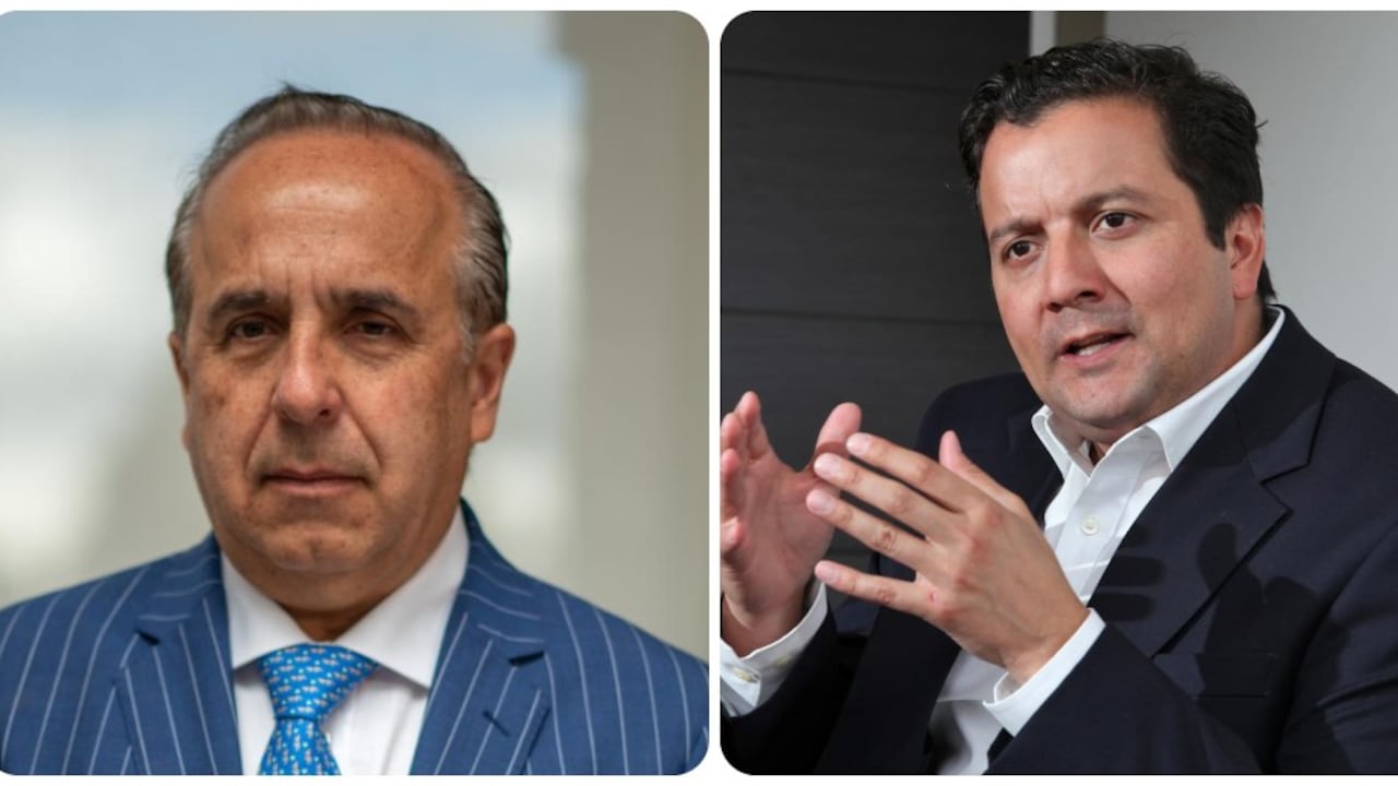 El ministro Guillermo Reyes y el senador David Luna.