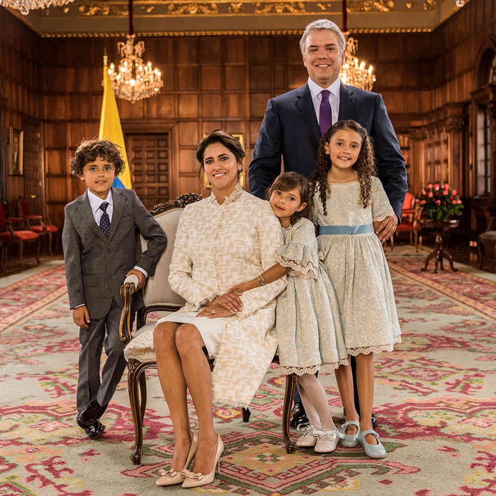El nuevo presidente del país se conoció con su esposa María Juliana en una fiesta en la adolescencia y desde allí es el amor de su vida. Luciana, Eloísa y Matías serán los primeros niños en vivir en la Casa de Nariño este siglo. Foto: Archivo Particular