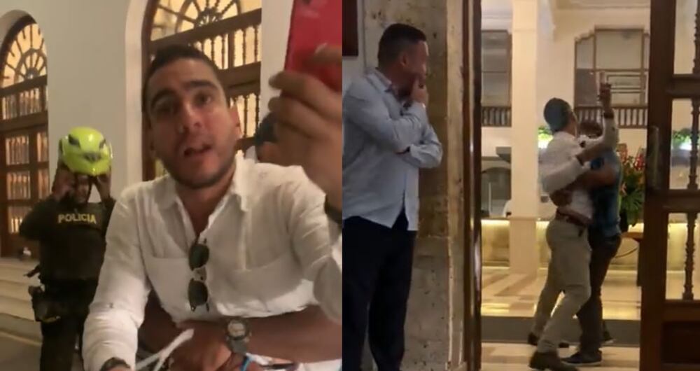 Senador Alex Flórez protagonizó altercado en Cartagena.