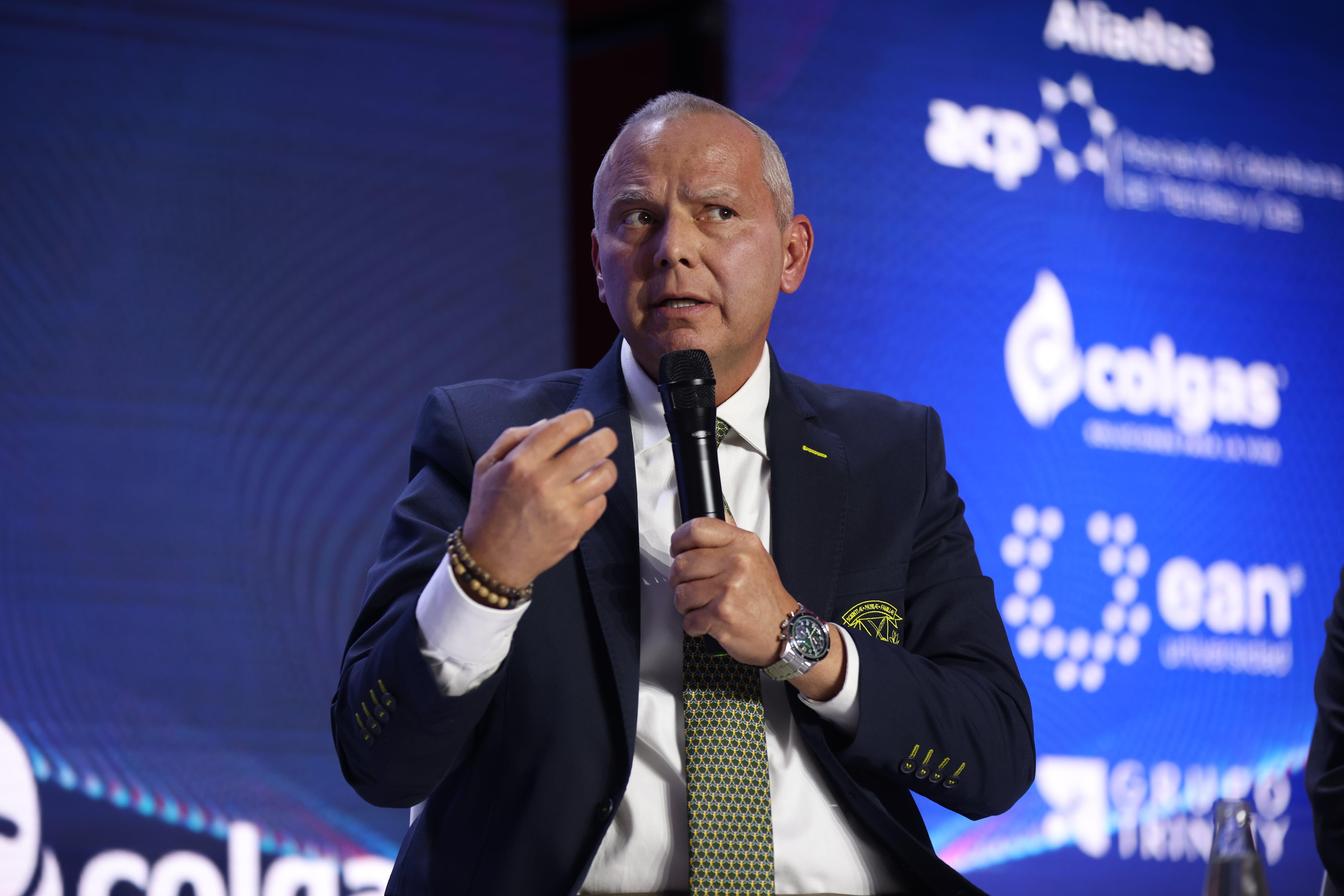 MG (R) Javier Alberto Ayala Amaya Ph.D, rector de la Universidad Militar Nueva Granada durante su intervención en el Gran Foro Colombia 2026.