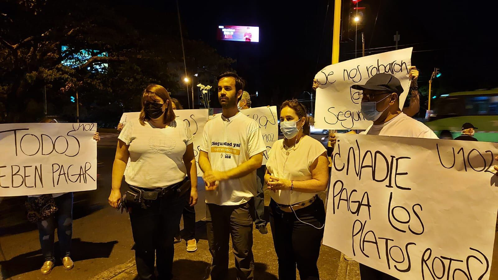Protesta en Cali por la inseguridad