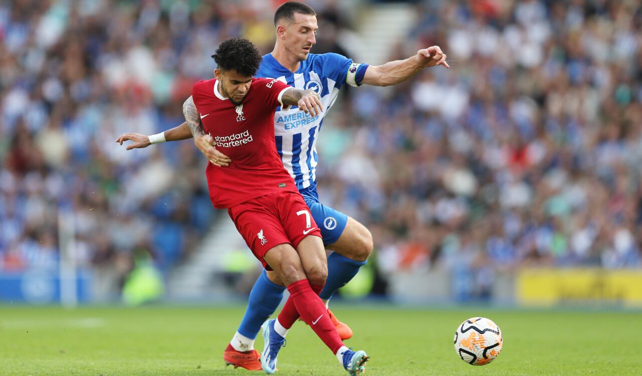 Luis Díaz en Liverpool antes de unirse a Colombia para la fecha FIFA de octubre