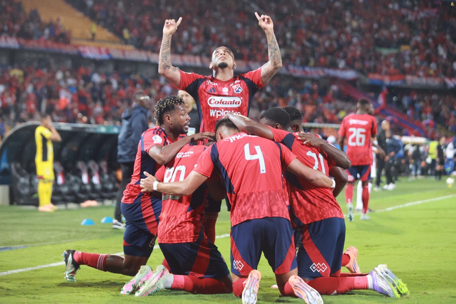 Imagen del partido entre Independiente Medellín y América de Cali por la fecha 20 de la Liga Colombiana 2025.