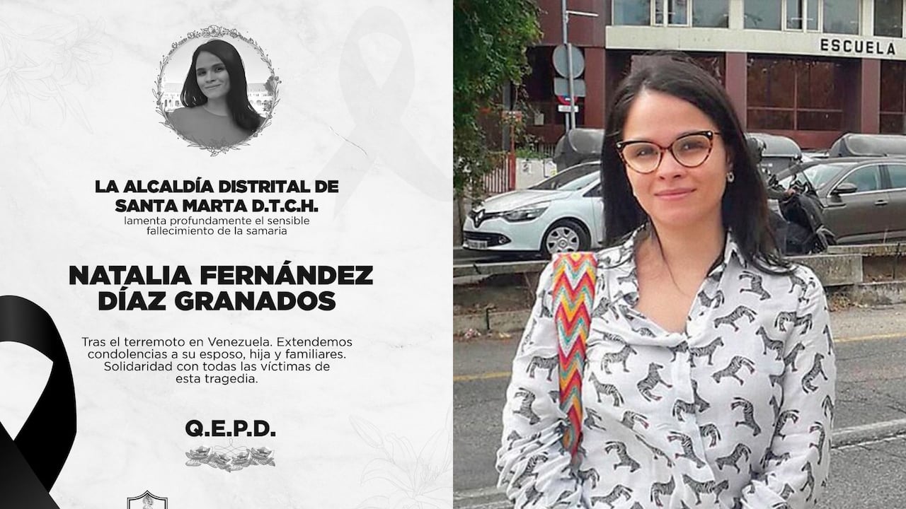 Natalia Fernández Diazgranados died, a Colombian who was caught under the rubble in Venezuela