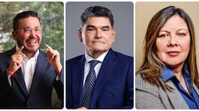 Jorge Laverde, Gregorio Eljach y Luz Adriana Camargo.