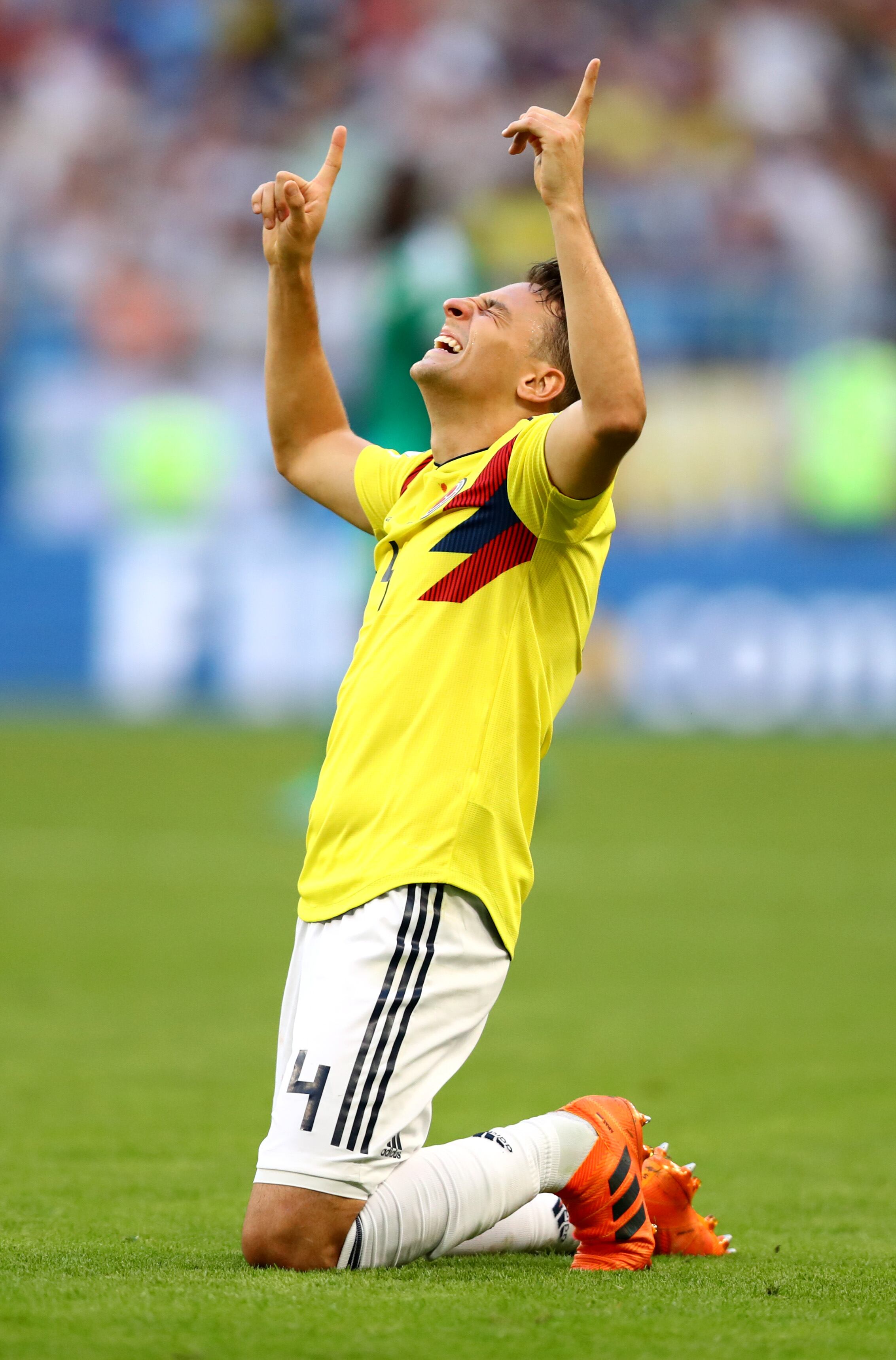 Santiago Arias en un partido contra Senegal en Rusia 2018.