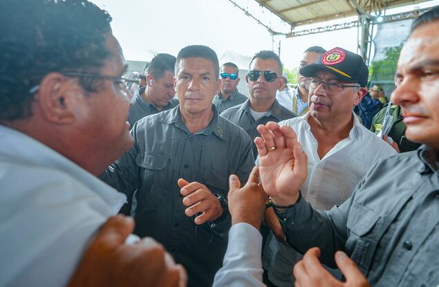 El presidente, Gustavo Petro, en Cartagena