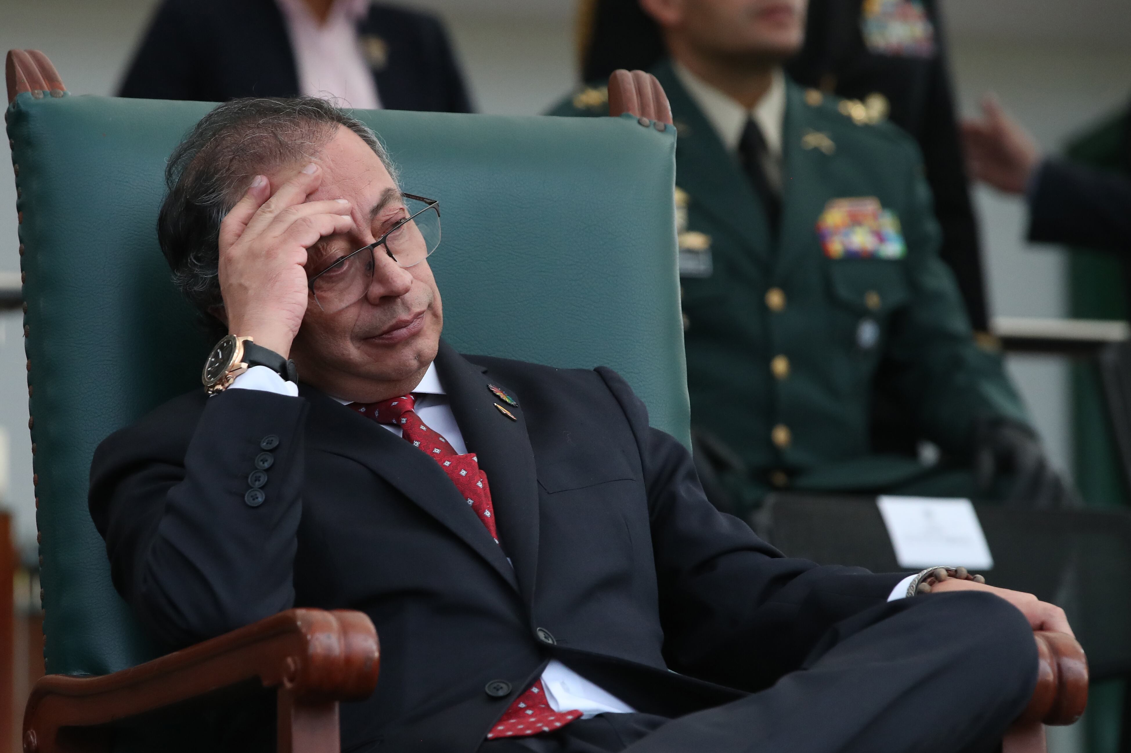 Presidente Gustavo Petro presidió la ceremonia de transmisión de mando del nuevo Comandante General de las Fuerzas Militares almirante Francisco Cubides Granados
Escuela Militar de Cadetes General José María Córdova
Bogota julio 9 del 2024
Foto Guillermo Torres Reina / Semana