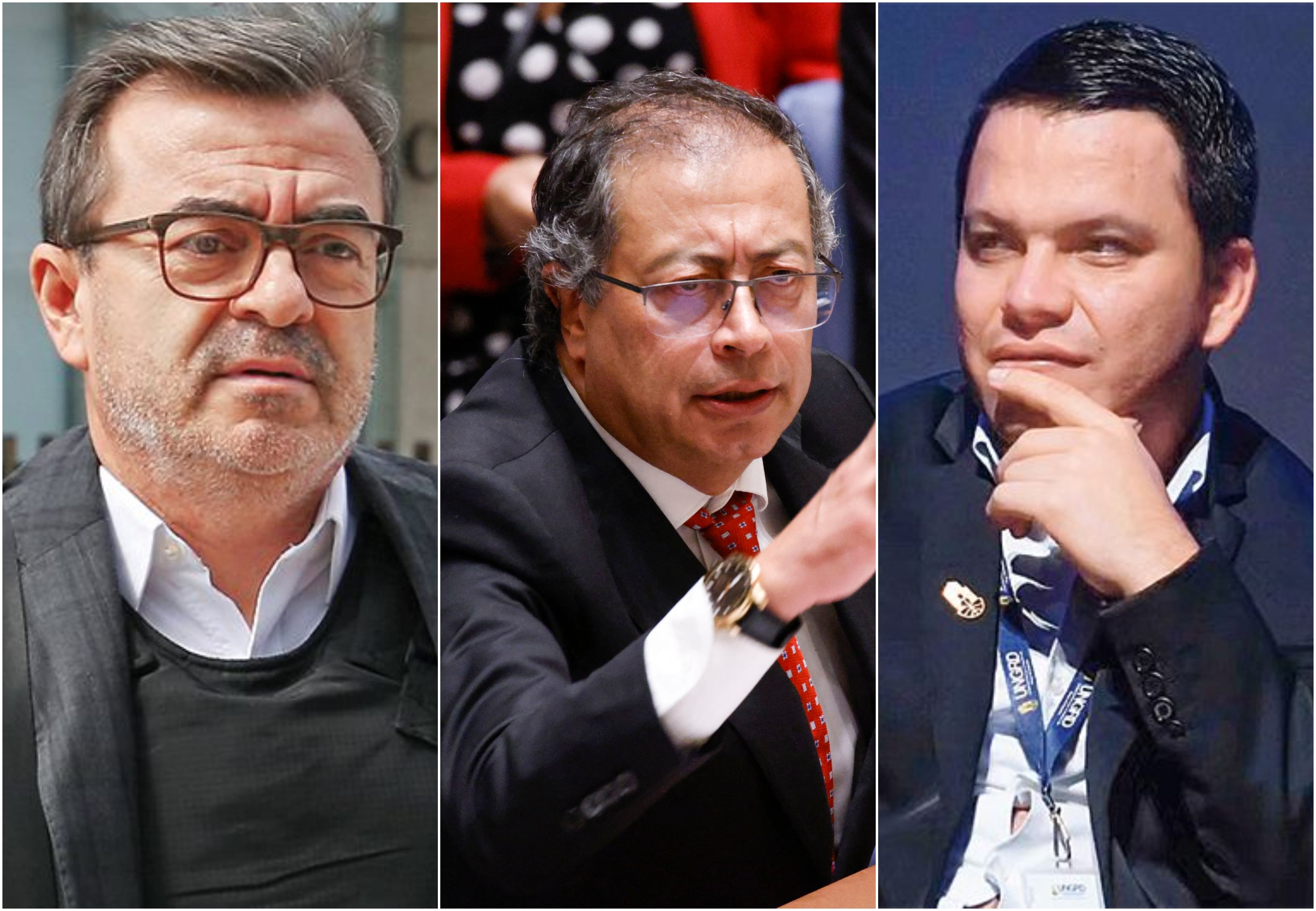 Olmedo López, Gustavo Petro, Sneyder Pinilla