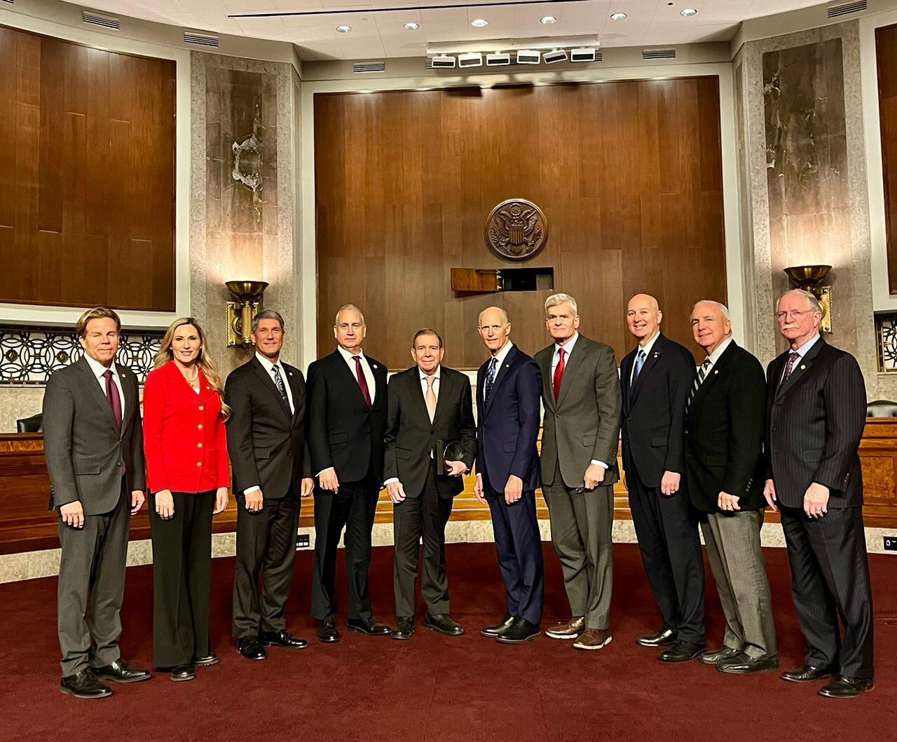 Visita de Edmundo González al Senado en Estados Unidos