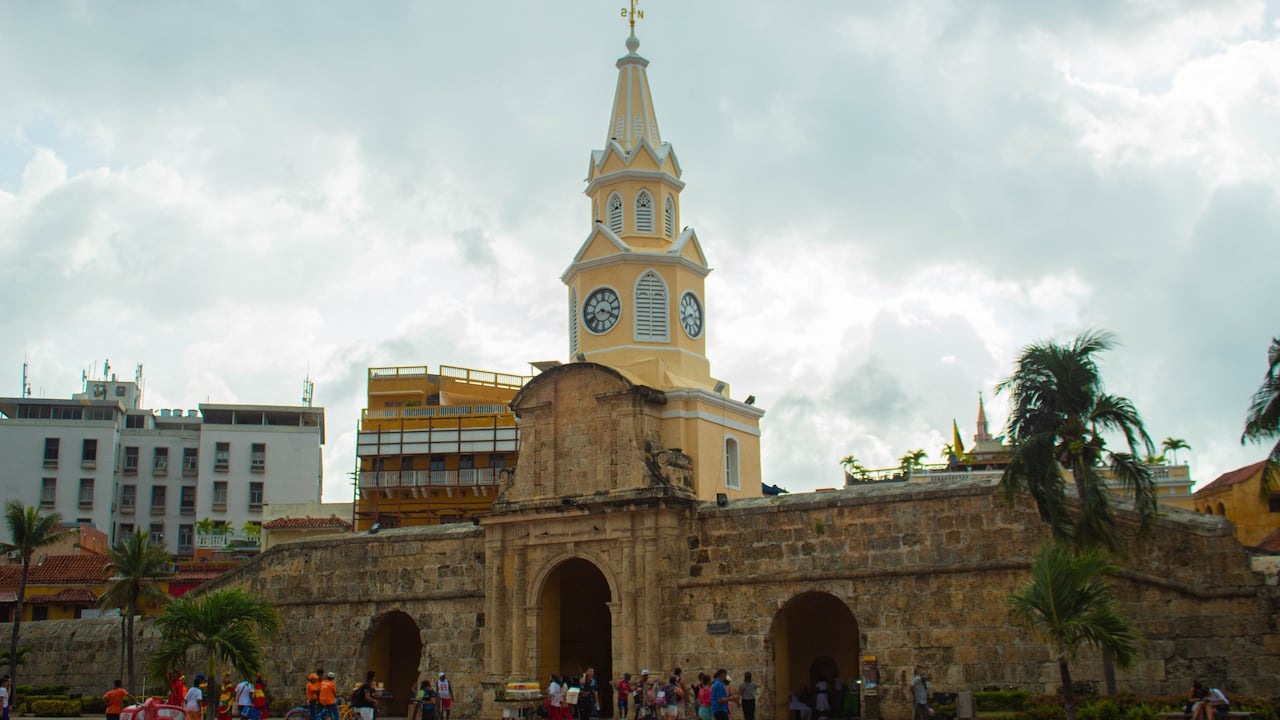 Las murallas de Cartagena hace parte del patrimonio histórico de Colombia.