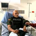 Presidente Gustavo Petro visita a policías heridos