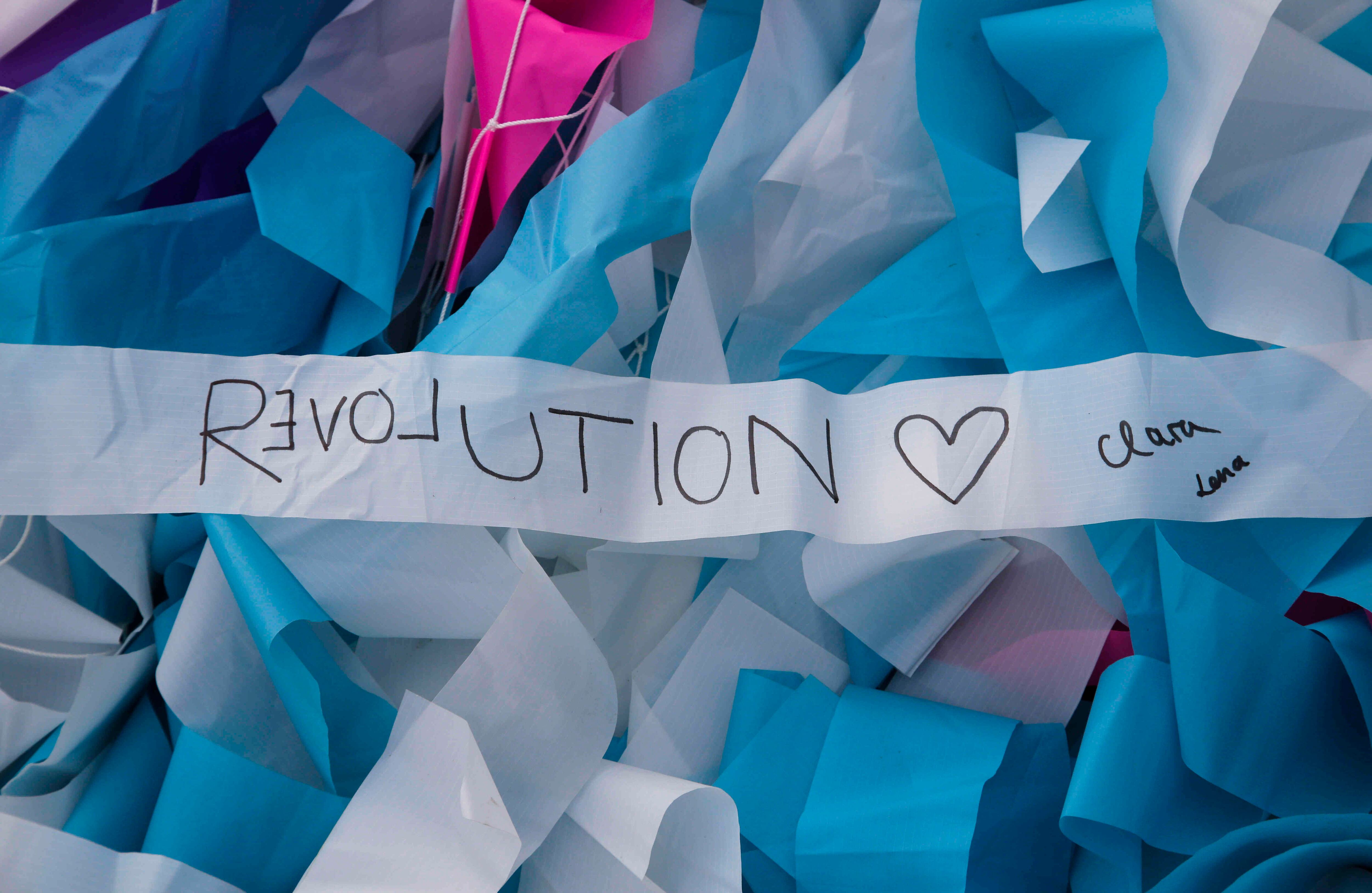 Primer plano de 'Visions In Motion'. Foto: AP 