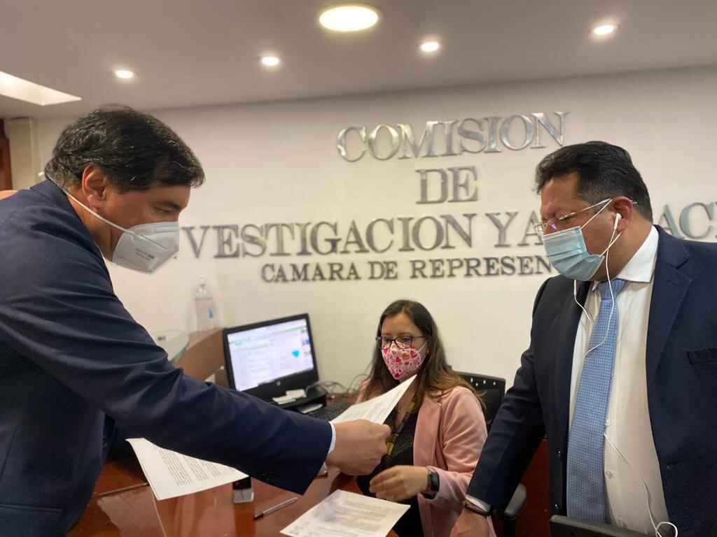 Álvaro Prada en la Comisión de Acusación