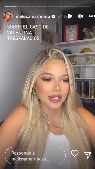 La periodista reflexionó sobre el feminicidio y el abuso. Foto: Instagram @melissamartineza.