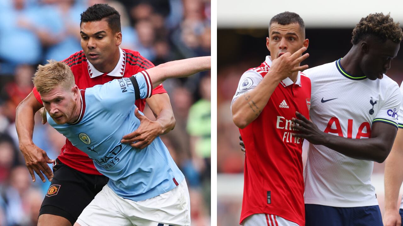 Manchester City y Arsenal ponen en juego la punta de la Premier League.