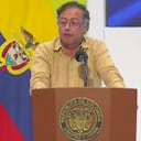 Gustavo Petro, presidente de Colombia, en la instalación del Congreso de Infraestructura.