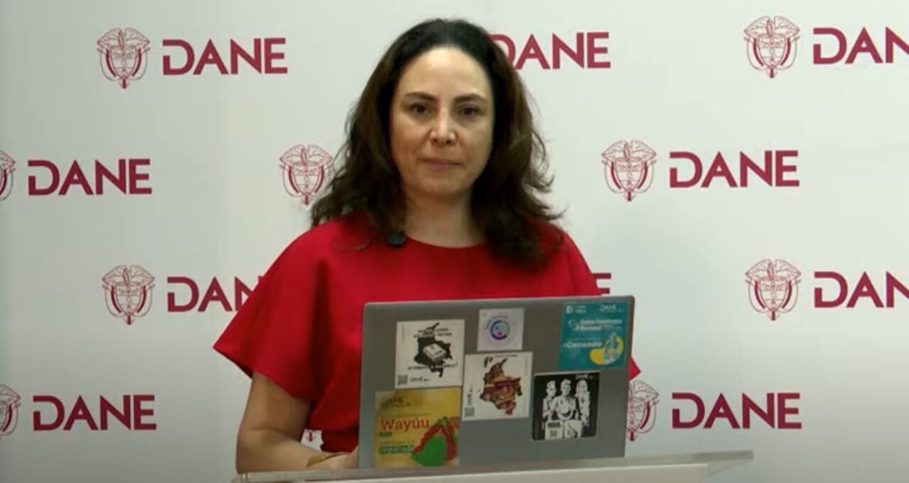 Piedad Urdinola, directora del Dane, en la presentación de resultados de la inflación de agosto.