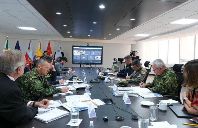 Puesto de mando unificado monitoreo volcán Nevado del Ruiz