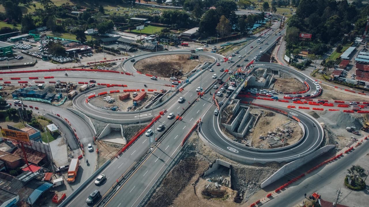 Intercambio vial del aeropuerto José María Córdova, en Rionegro, oriente de Antioquia.