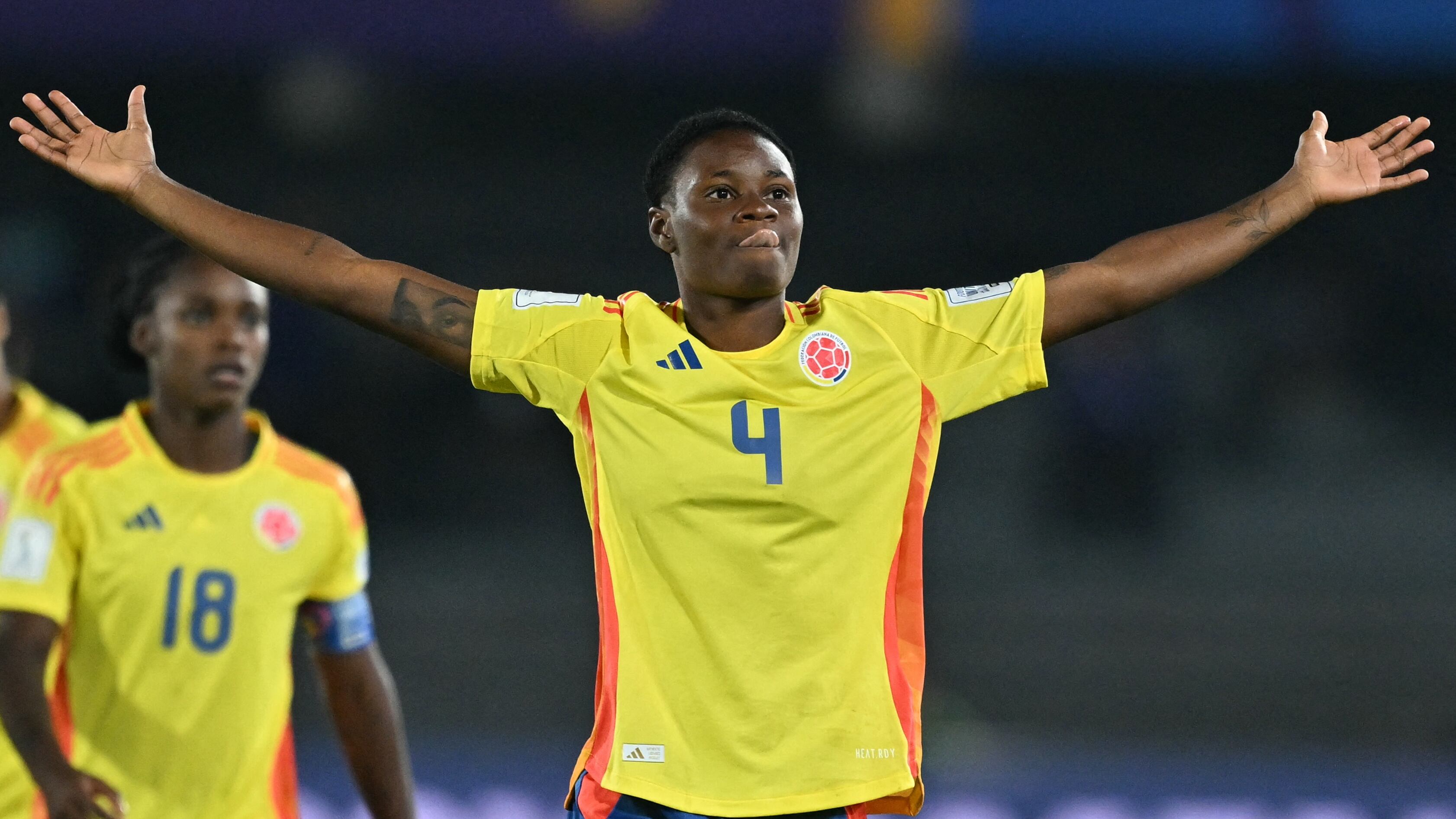 Yunaira López, jugadora de la Selección Colombia en el Mundial Femenino Sub-20.