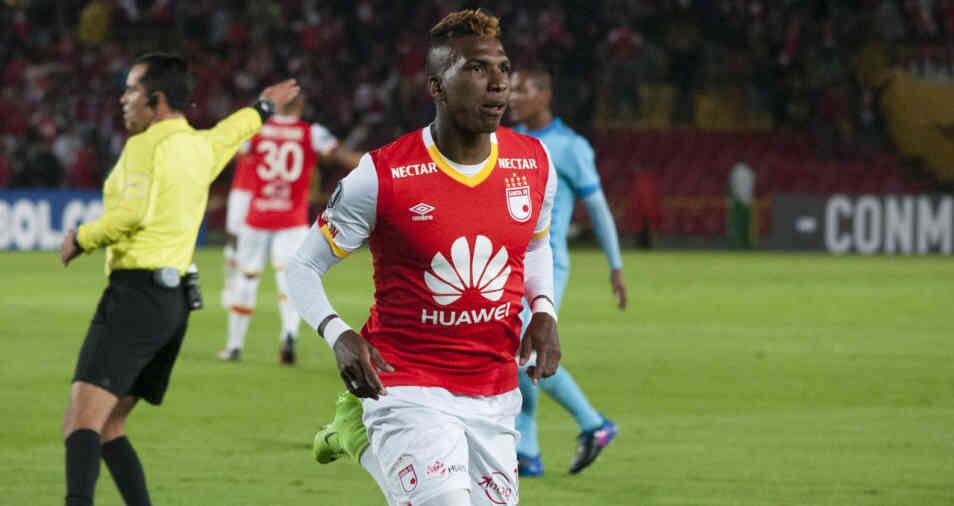 Johan Arango vistió la camiseta de Independiente Santa Fe.