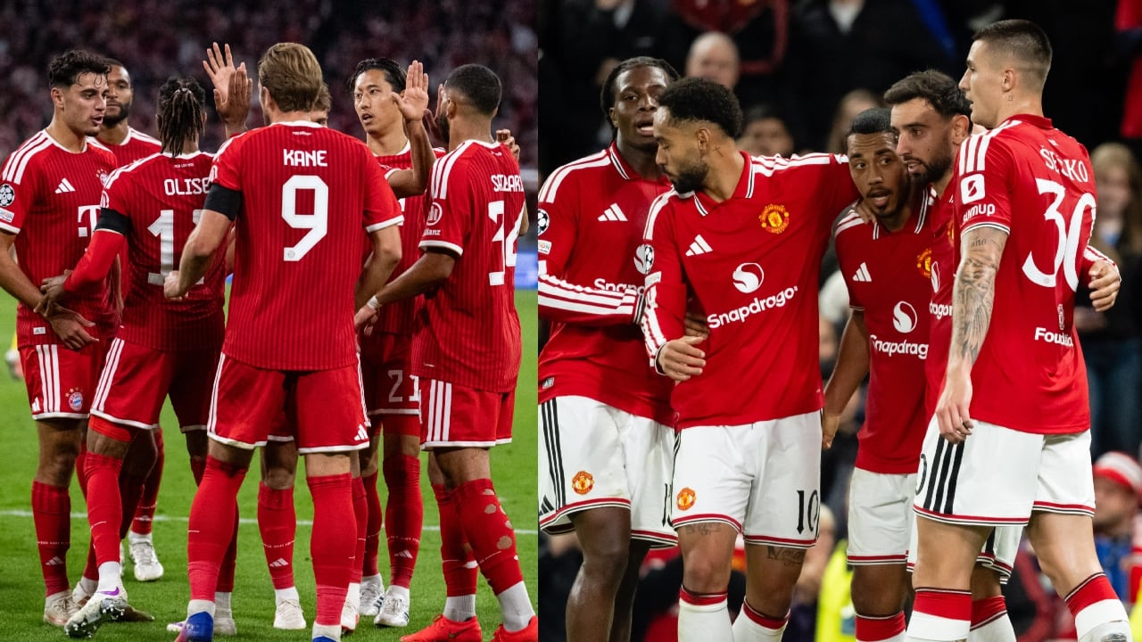Bayern Múnich y Manchester United.