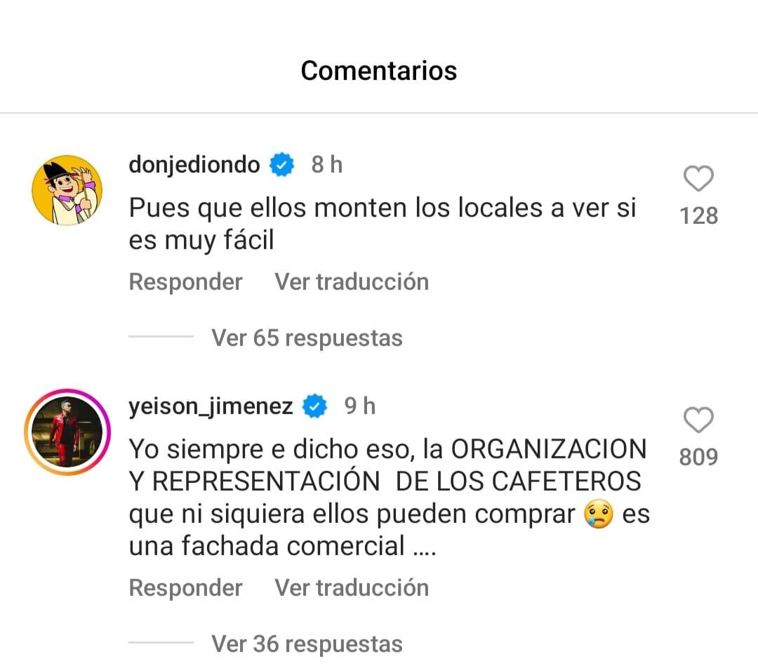 Los comentarios de 'don Jediondo' y Yeison Jiménez