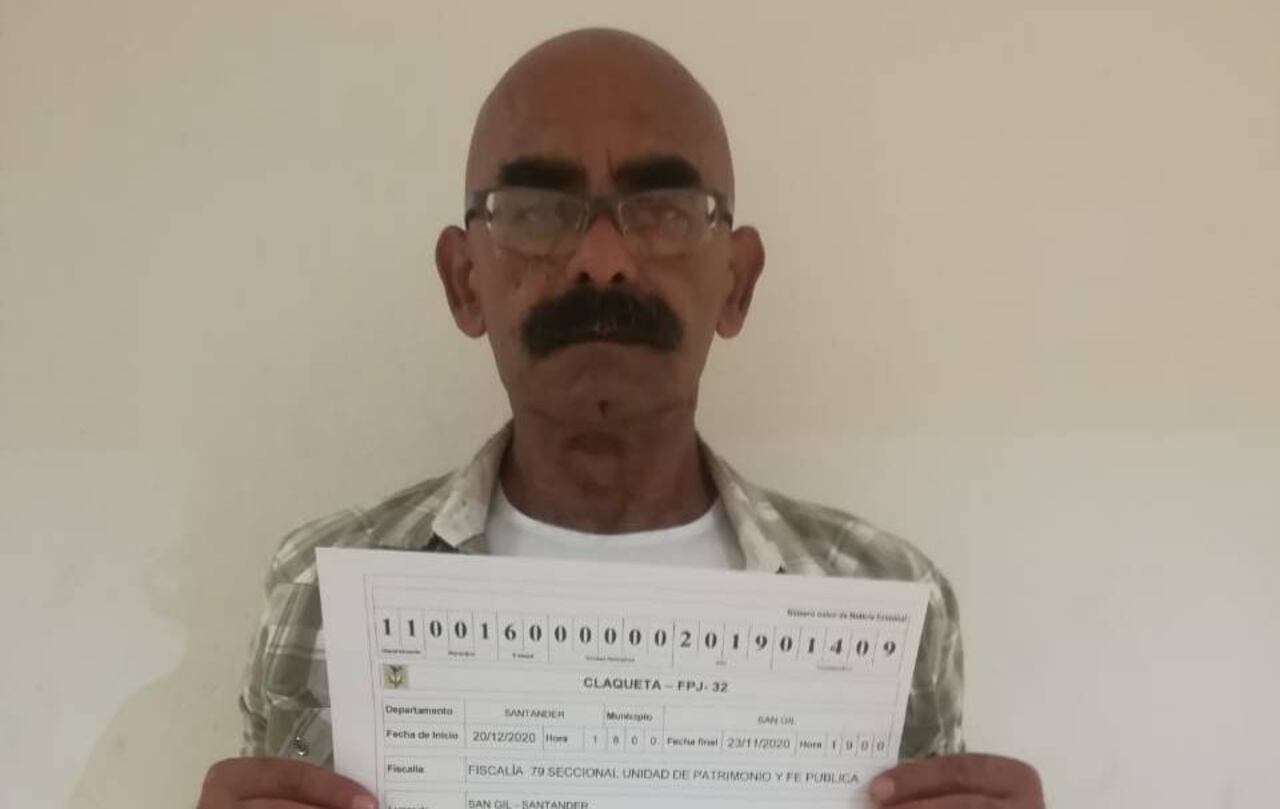 Ramón Eduardo Palomino fue capturado en Barichara.