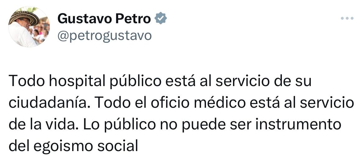 Mensaje presidente Gustavo Petro