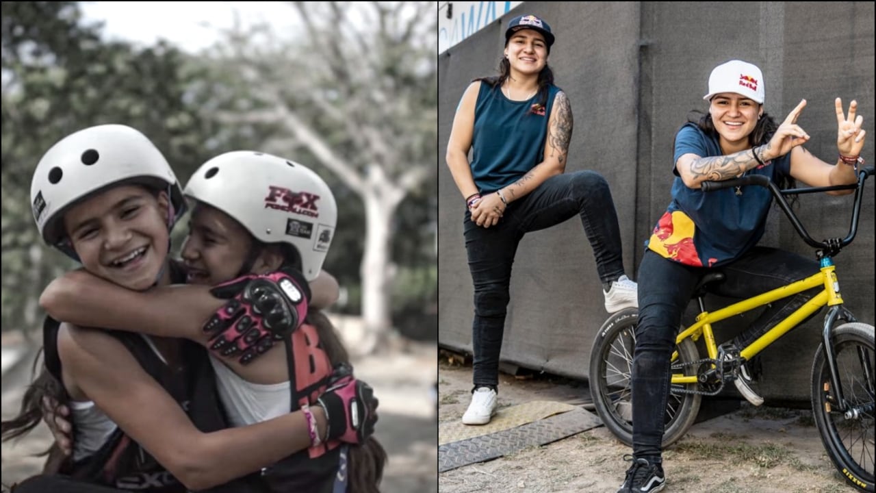 Liz Hurley y Queen Saray, deportistas de BMX Freestyle