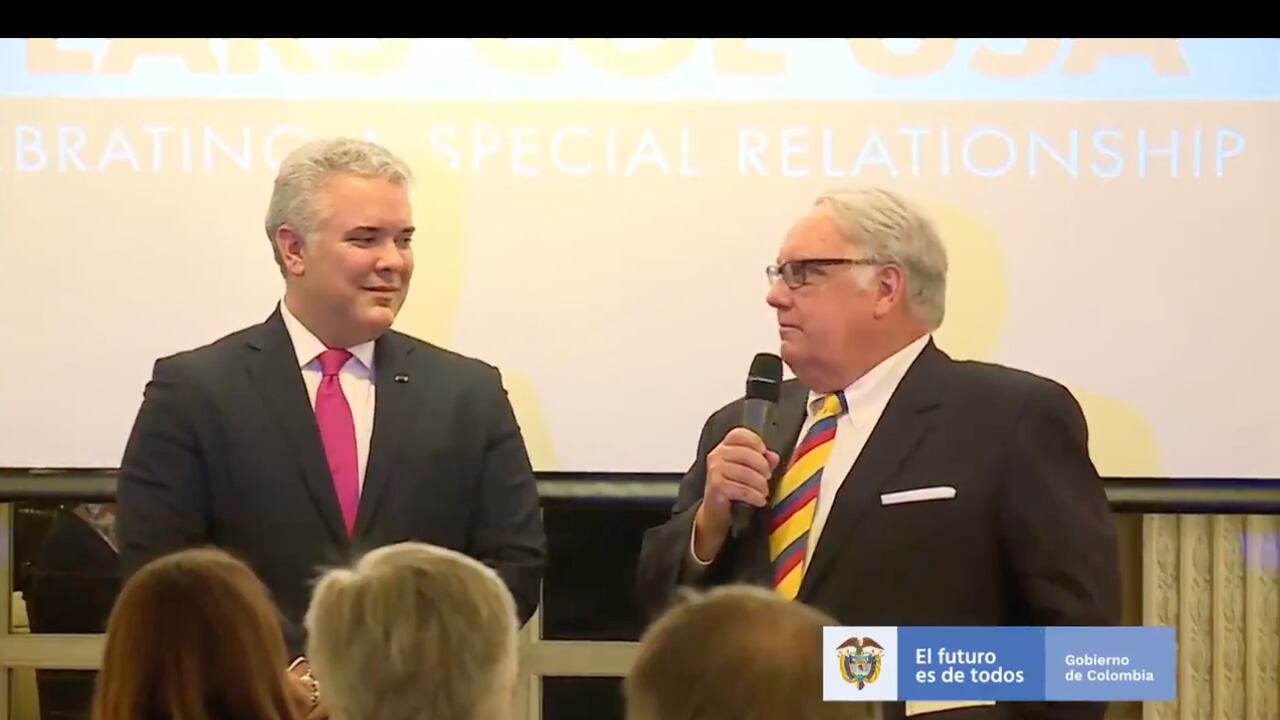 Iván Duque y Howard Buffett