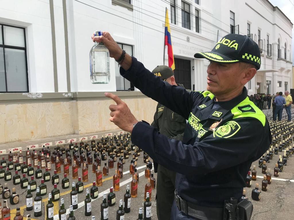 También fue incautado trago nacional que está siendo investigado su procedencia.