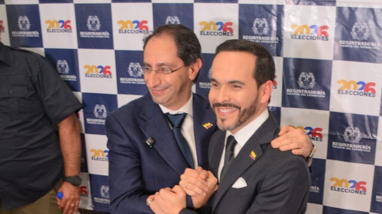 De izquierda a derecha: José Manuel Retrepo y Abelardo de la Espriella.