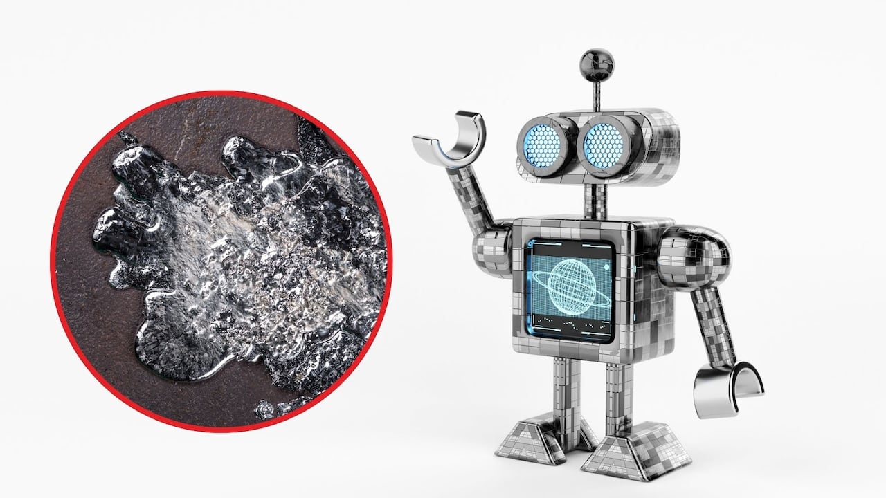 En los experimentos, una figura tipo Lego hecha con MPTM logra atravesar una jaula al licuarse.