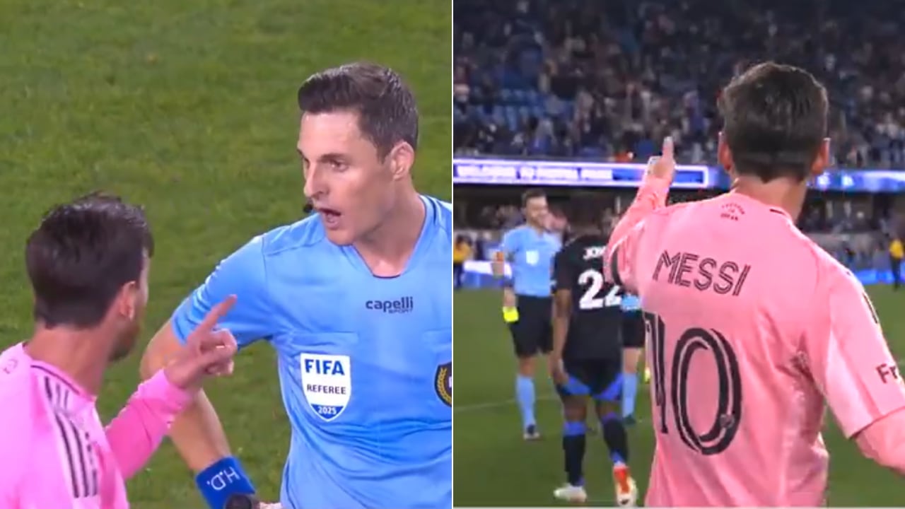 Lionel Messi se enganchó en una pelea con un juez en la MLS, de los Estados Unidos