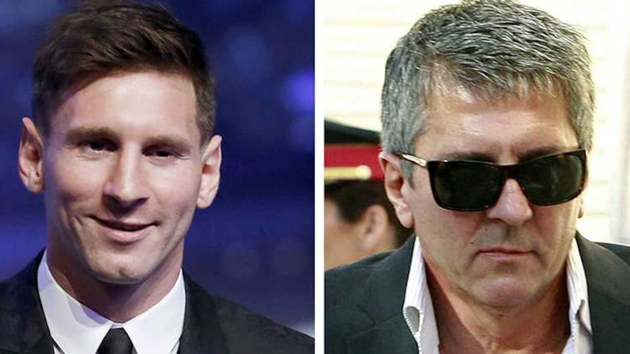 Lionel Messi y su padre, Jorge Horacio Messi, sobre quienes el titular del juzgado de primera instancia número 3 de Gavá (Barcelona) ha dictado auto de apertura de juicio oral.