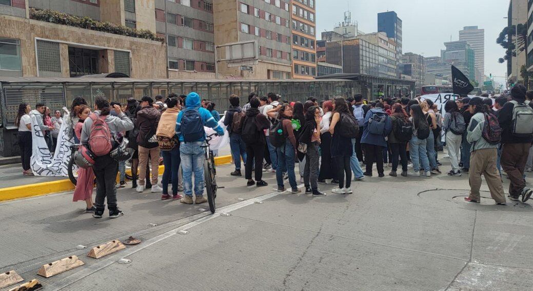 Imagen de una de las protestas que se ha llevado a cabo este martes.
