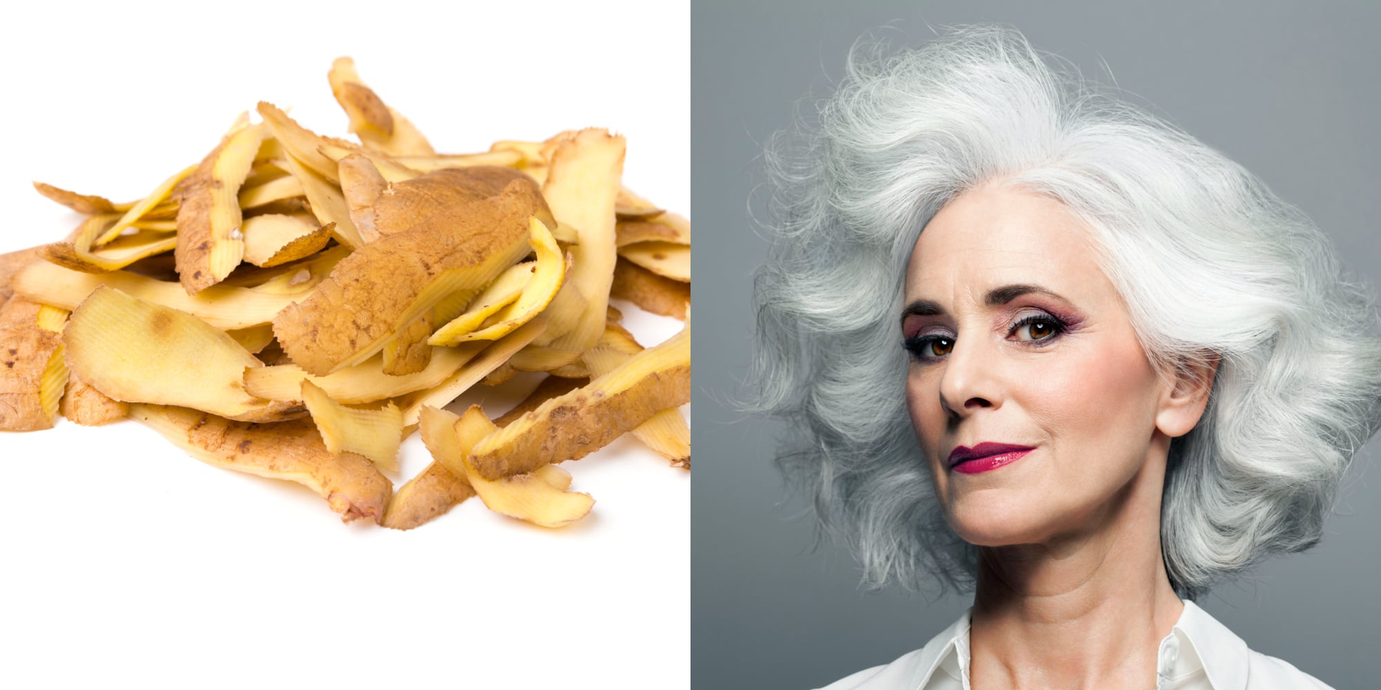 Cáscara de papa: ¿cómo utilizarla para ocultar las canas prematuras?