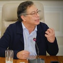 El presidente de Colombia, Gustavo Petro, en el consejo de ministros adelantado en Bogotá el 4 de febrero de 2024